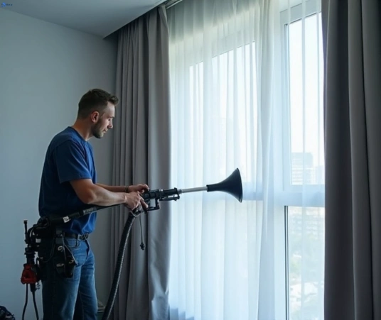 Professional drapes cleaning process tools Matty Curtain Cleaning cammeray-nsw