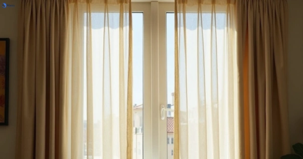 Dull dusty drapes in cammeray-nsw before professional cleaning